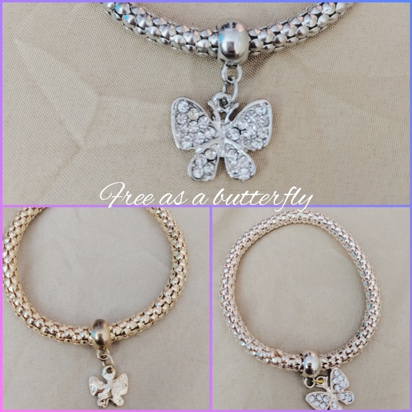 Trio of Life Stretchy Bracelets 🎵🧿♥️🦋 - Picture 8 of 8